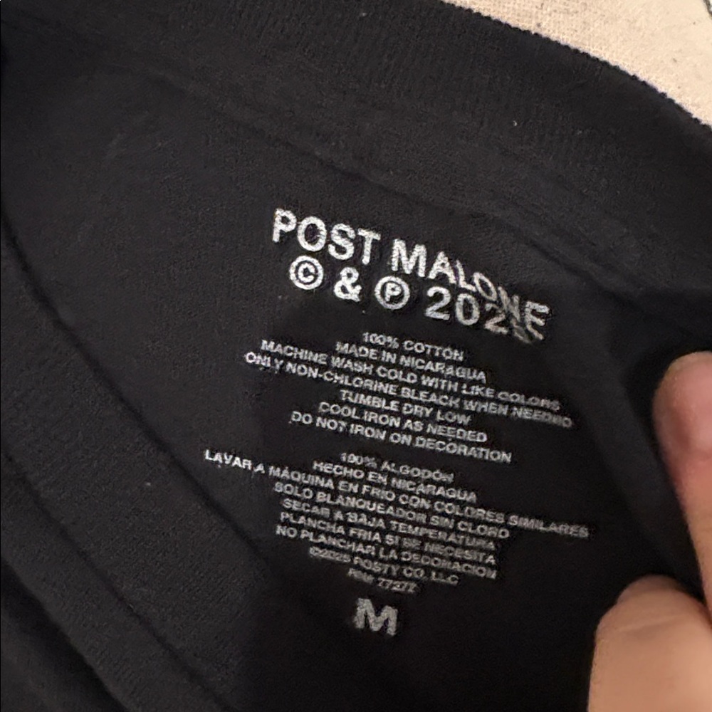NWT men’s medium post Malone shirt 1342 - Picture 4 of 4